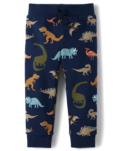 Baby And Toddler Boys Print Premium Fleece Jogger Pants