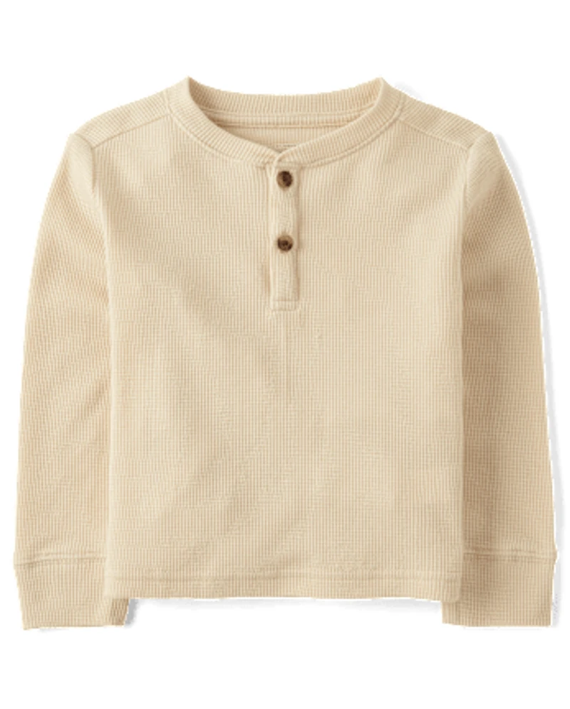 Baby And Toddler Boys Thermal Henley Top