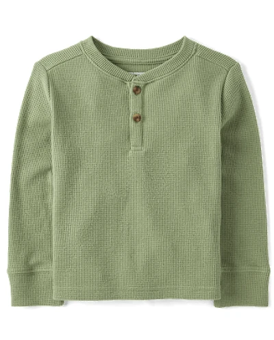 Baby And Toddler Boys Thermal Henley Top