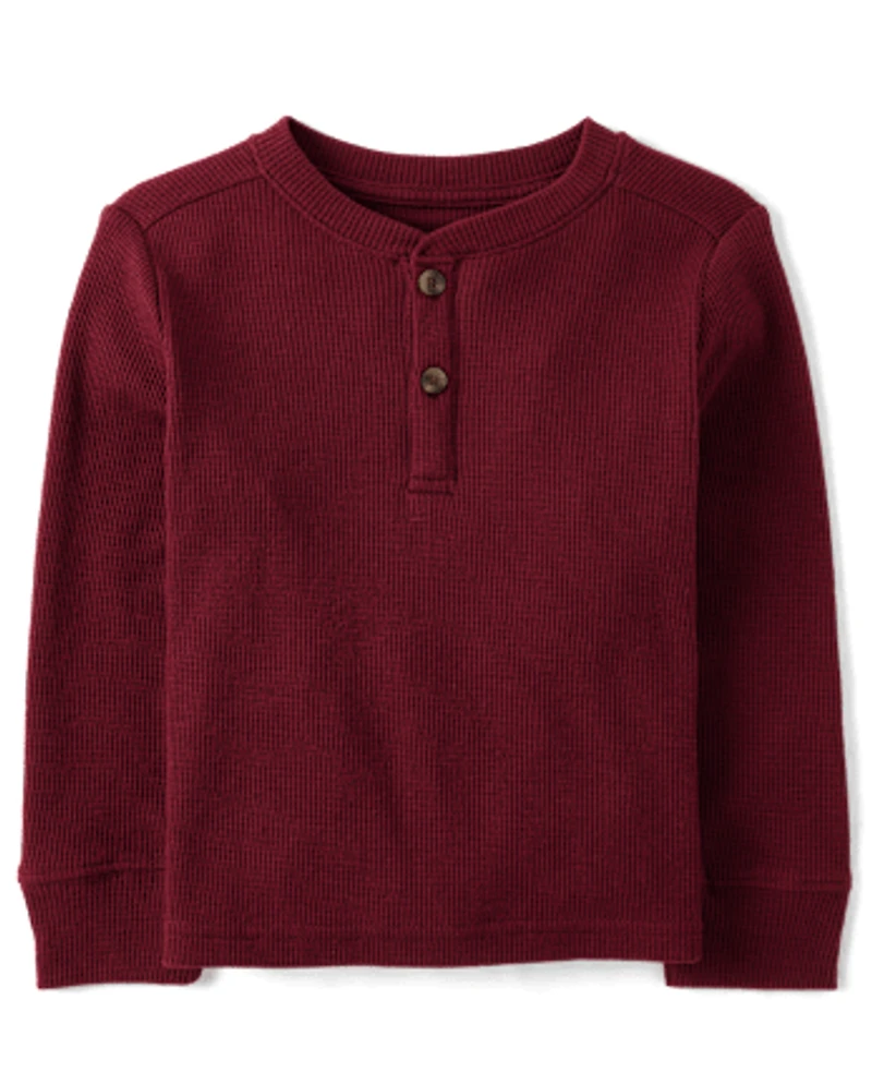 Baby And Toddler Boys Thermal Henley Top