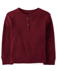 Baby And Toddler Boys Thermal Henley Top