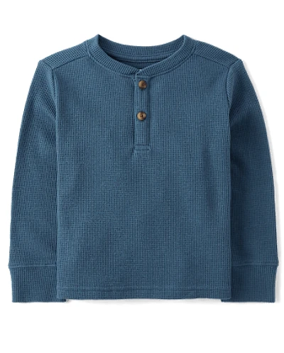 Baby And Toddler Boys Thermal Henley Top