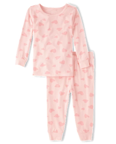 Baby And Toddler Girls Heart Pajamas - Super Soft