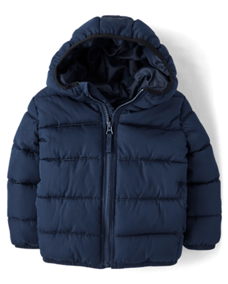 Toddler Boys Hooded Puffer Jacket