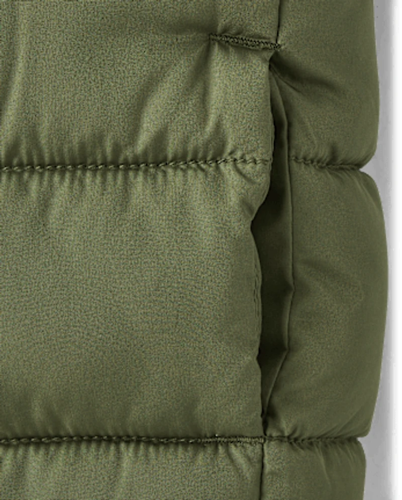Toddler Boys Hooded Puffer Jacket
