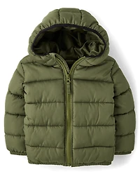 Toddler Boys Hooded Puffer Jacket