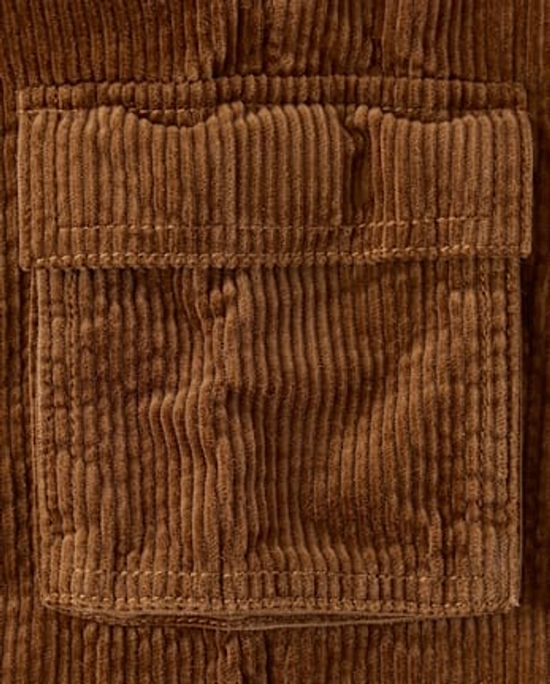 Baby And Toddler Corduroy Wide Leg Cargo Pants