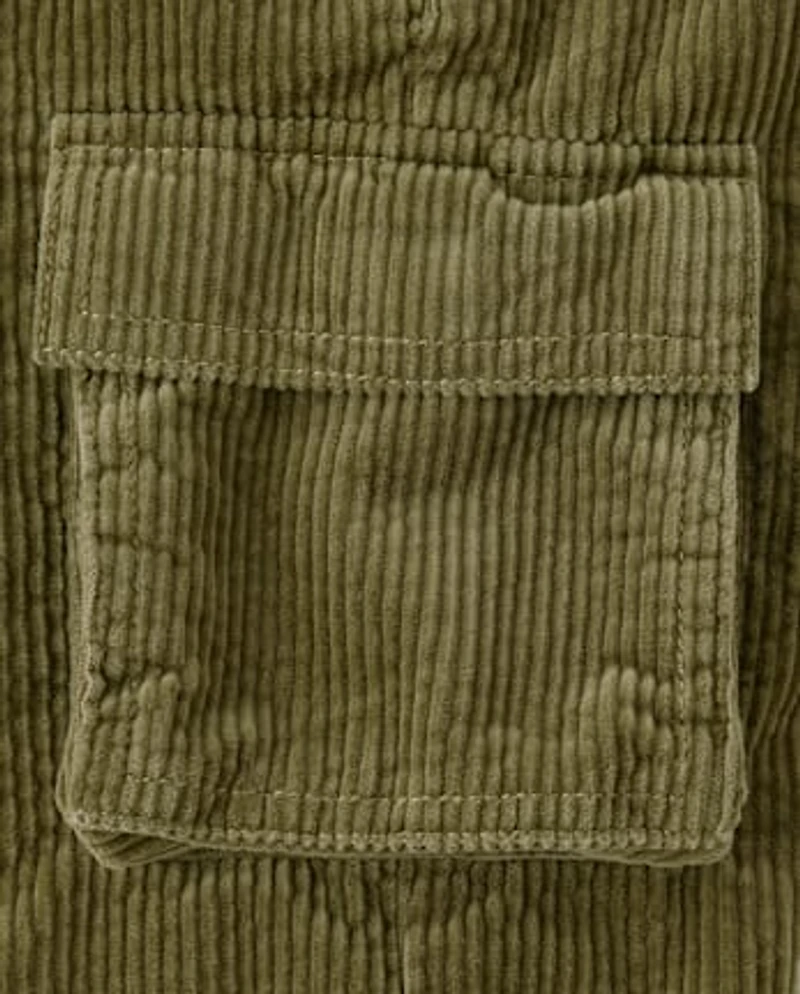 Baby And Toddler Corduroy Wide Leg Cargo Pants