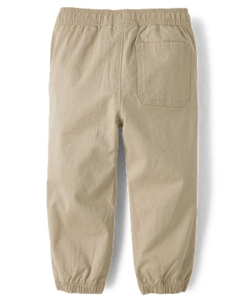Baby And Toddler Embroidered Varsity Pull On Jogger Pants