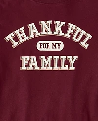 Adult Matching Family Thankful For Cotton And Flannel Pajamas