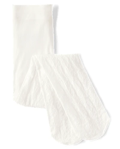 Toddler Girls Lace Microfiber Tights