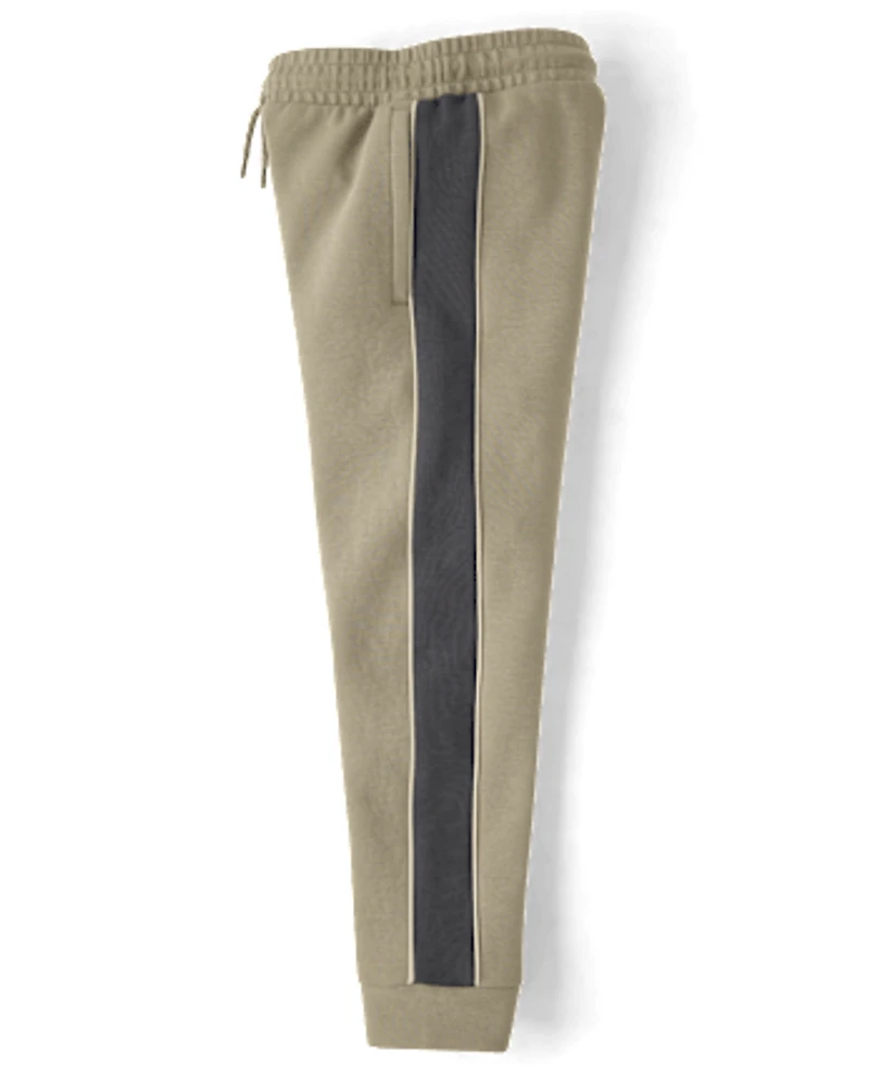 Boys Side Stripe Scuba Loose Jogger Pants