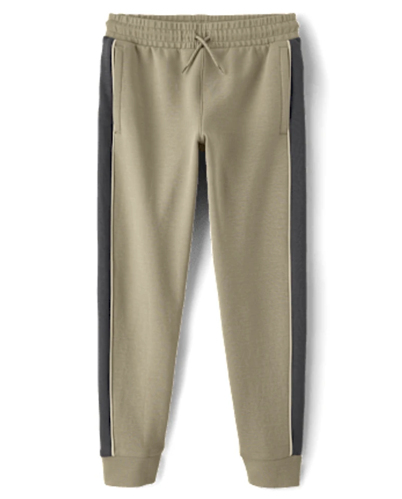 Boys Side Stripe Scuba Loose Jogger Pants