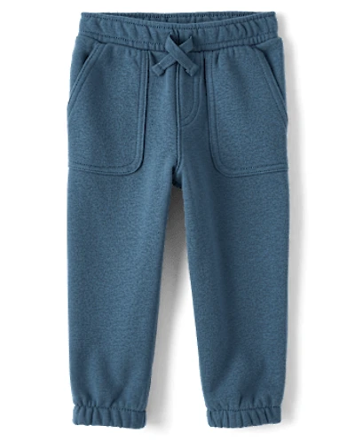 Baby And Toddler Boys Premium Fleece Carpenter Jogger Pants