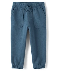 Baby And Toddler Boys Premium Fleece Carpenter Jogger Pants