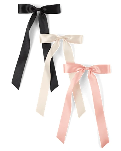 Girls Bow Hair Clip 3-Pack