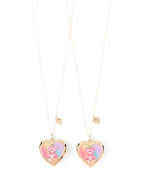 Girls Candy Bear BFF Locket Necklace 2-Pack