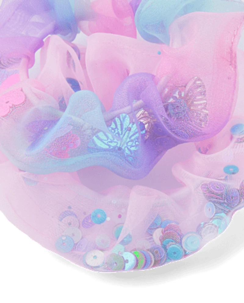 Girls Sequin Scrunchie 6-Pack