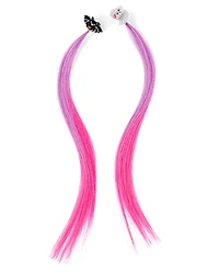 Girls Glow Halloween Faux Hair Extension Hair Clips 2-Pack