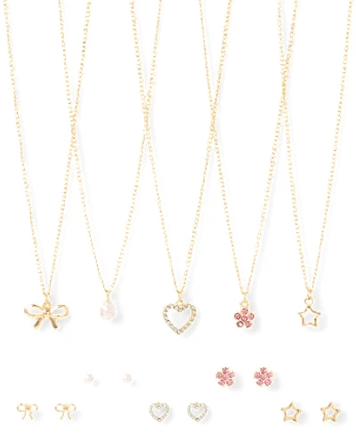 Girls Bow 10-Piece Jewelry Set