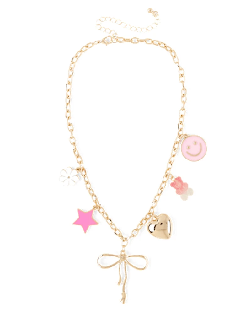 Girls Chain Charm Necklace