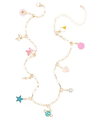 Girls DIY Charm Necklace 12-Piece Set