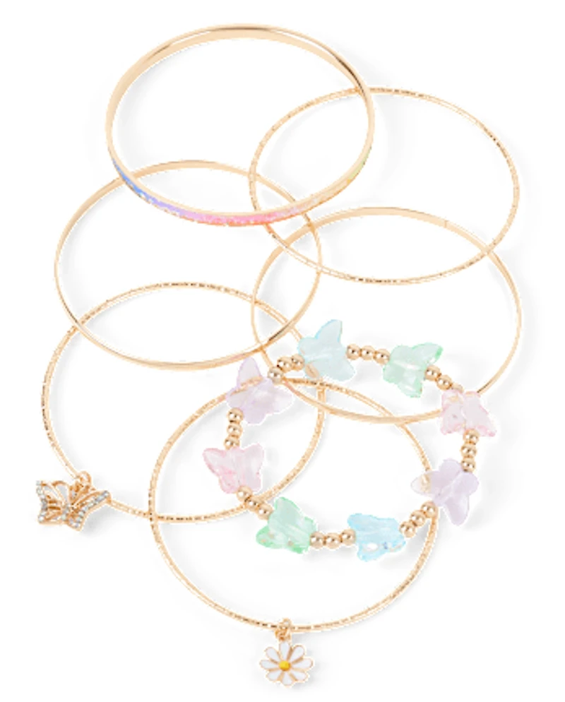 Girls Butterfly Bracelet 7-Pack
