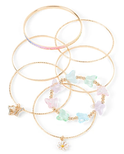 Girls Butterfly Bracelet 7-Pack