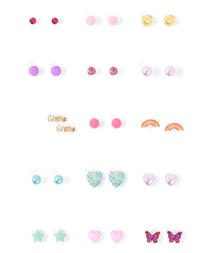 Girls Star Earrings 15-Pack