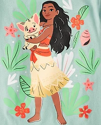 Girls Moana™ Flowers Graphic Tee