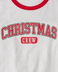 Adult Matching Family Christmas Crew Cotton And Flannel Pajamas