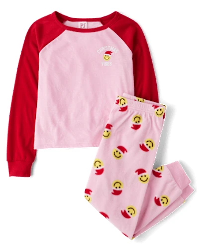 Girls Christmas Vibes Pajamas