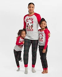 Adult Matching Family Santa Squad Cotton Pajamas