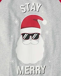 Adult Matching Family Glow Stay Merry Cotton Pajamas