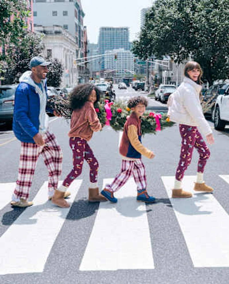 Pyjama Henley en coton pour femme, motif chien, idéal les fêtes famille