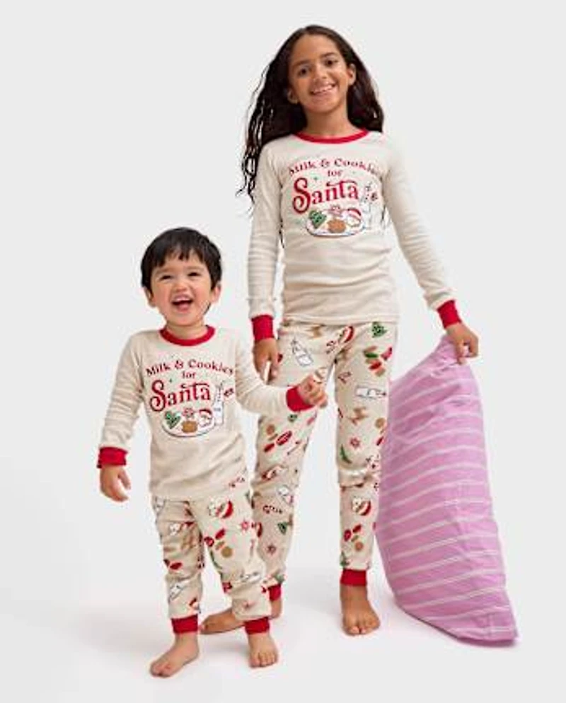 Baby And Toddler Milk Cookies Snug Fit Cotton Pajamas