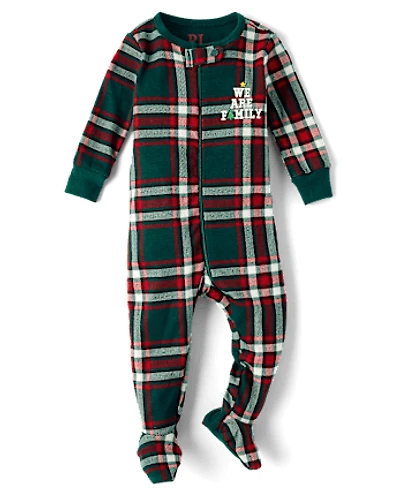 Pyjama une pièce en coton ajusté avec pieds pour bébé et enfant bas âge