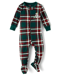 Pyjama une pièce en coton ajusté avec pieds pour bébé et enfant bas âge