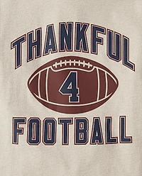 Boys Thankful 4 Football Graphic Tee