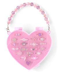 Girls Floral Ring 20-Pack