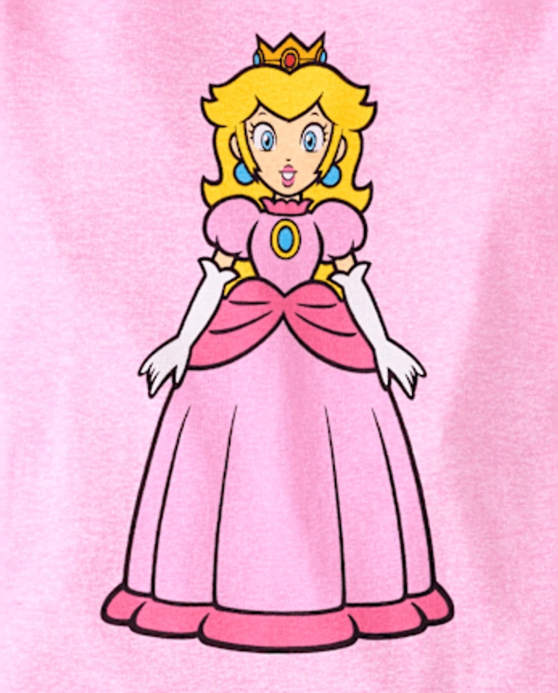 Girls Super Mario™ Princess Peach Snug Fit Cotton Pajamas
