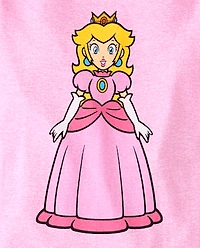 Girls Super Mario™ Princess Peach Snug Fit Cotton Pajamas