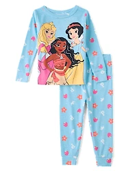 Baby And Toddler Girls Disney™ Princess Snug Fit Cotton Pajamas