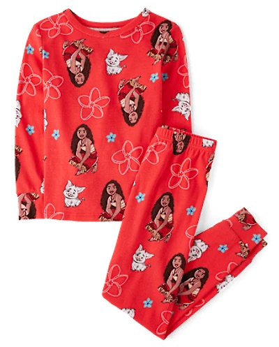 Girls Moana™ Snug Fit Cotton Pajamas