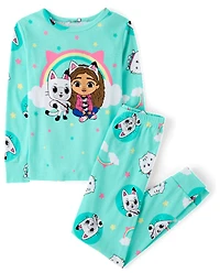 Girls Gabby's Dollhouse™ Snug Fit Cotton Pajamas
