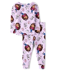 Baby And Toddler Girls Gabby's Dollhouse™ Snug Fit Cotton Pajamas