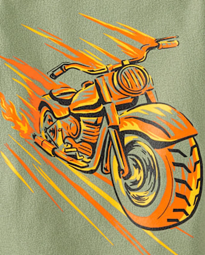 Lot de 3 t-shirts graphiques pour bébés et tout-petits garçons à motif de véhicules