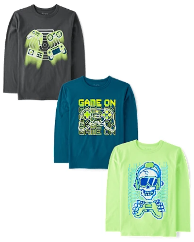 Boys Gamer Graphic Tee 3-Pack