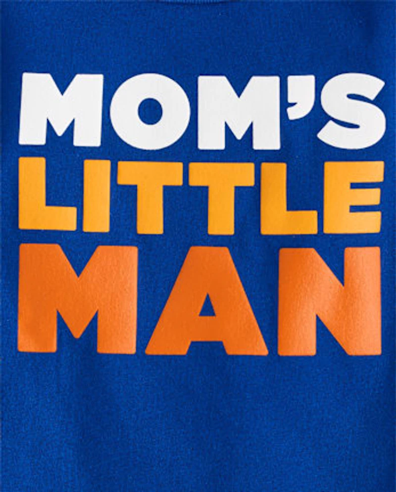 Baby And Toddler Boys Mom's Little Man Graphic Tee