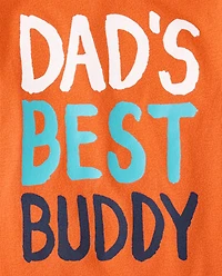 Baby And Toddler Boys Dad's Best Buddy Graphic Tee
